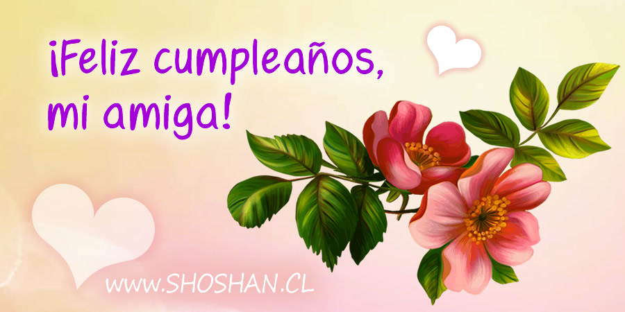 Feliz cumpleaños, mi amiga querida