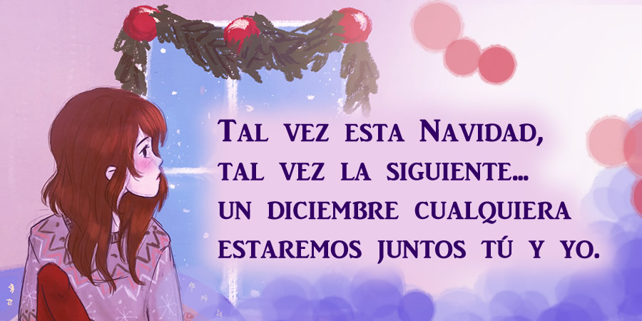 Carta de amor y esperanza de estar juntos una Navidad