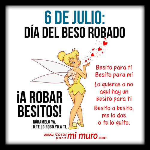 6 de julio: Día del Beso Robado