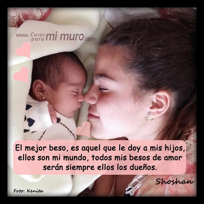 Beso a mis hijos