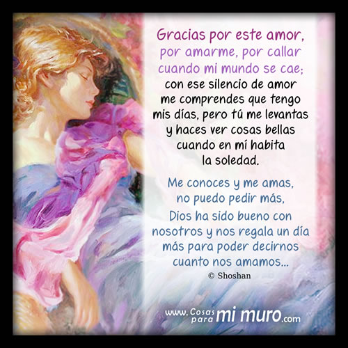 Gracias por tu amor y apoyo