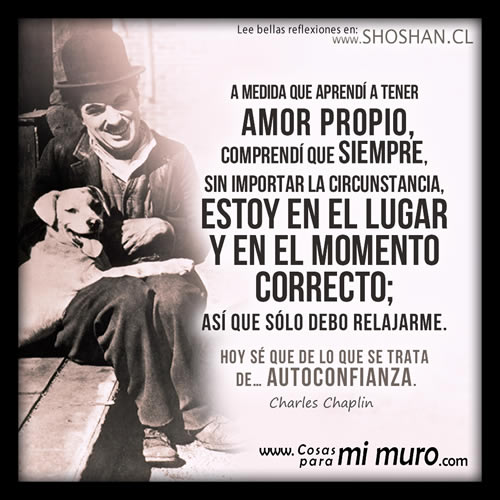 Reflexión sobre el amor propio y la autoconfianza