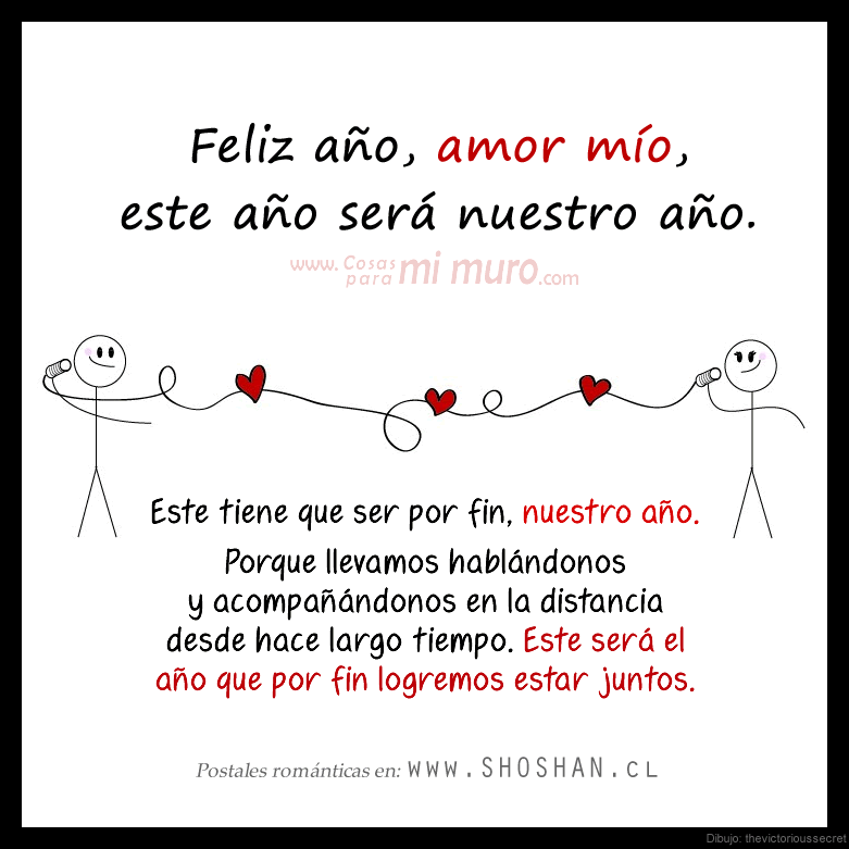 Este año será nuestro año, amor