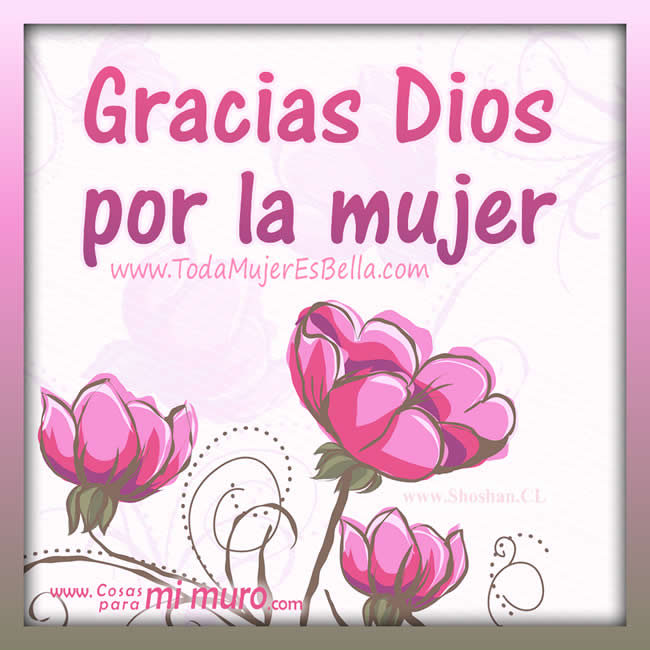 Imagen de gracias a Dios por la mujer