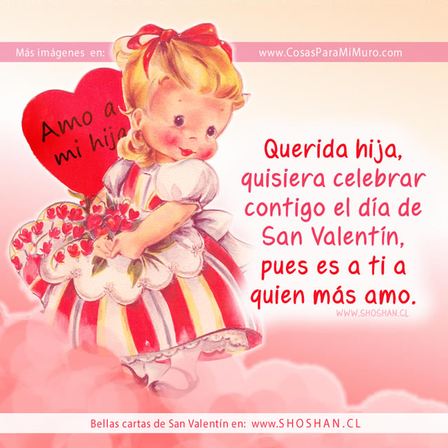 Carta de San Valentín para mi hija