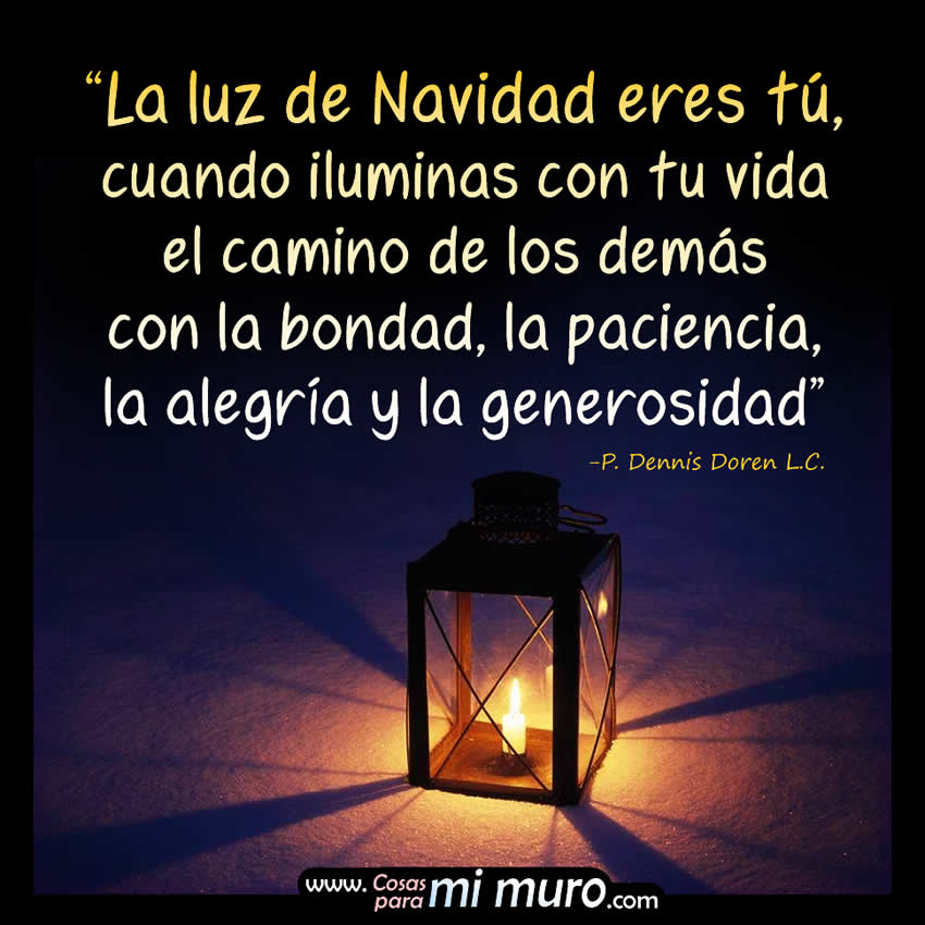 La luz de Navidad eres tú