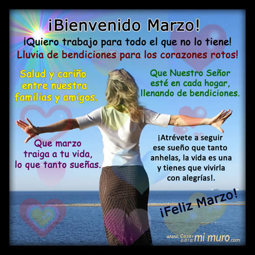 ¡Bienvenido Marzo!