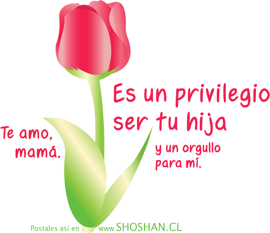 Te amo mamá, es un privilegio ser tuo hija