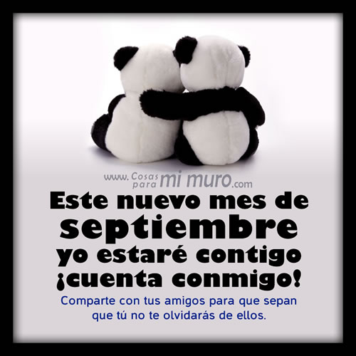 Este mes de septiembre, cuenta conmigo