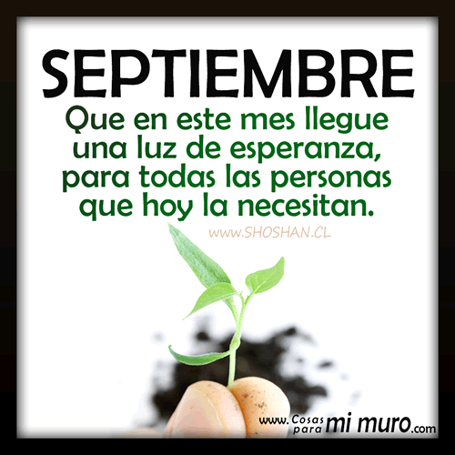 Buenos deseos para septiembre