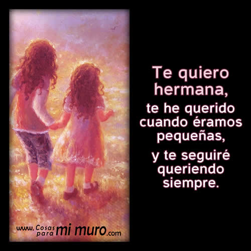 Imagen: Te quiero hermana