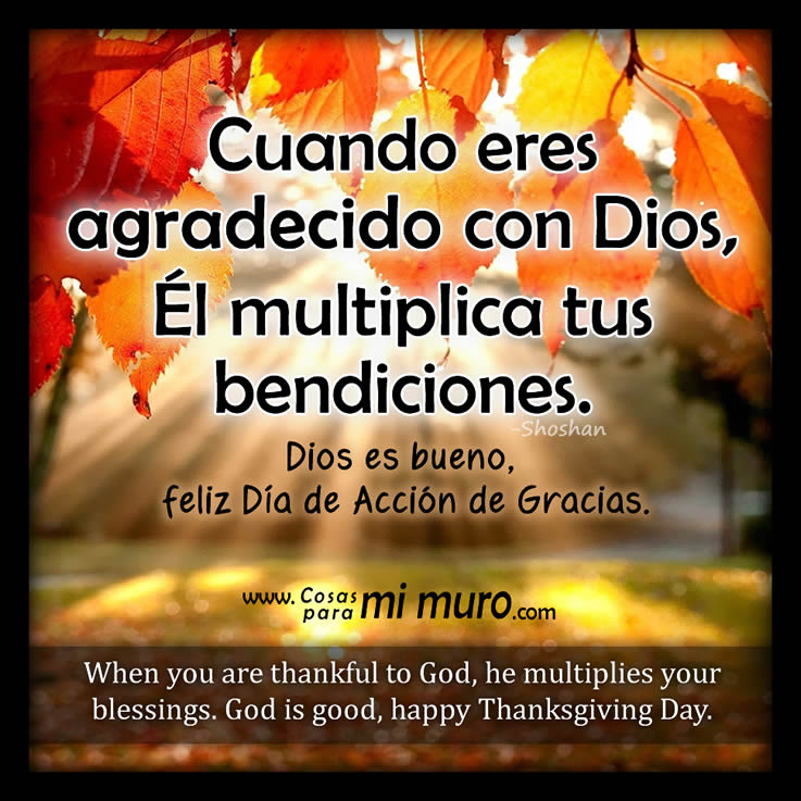 Seamos agradecidos con Dios