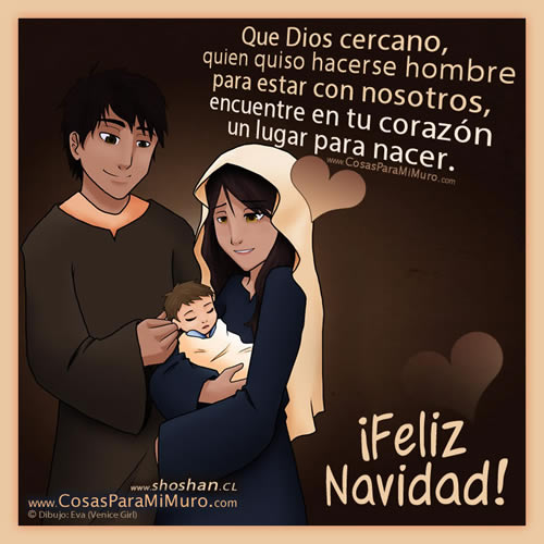 Foto imagen de esta postal cristiana para compartir en Navidad