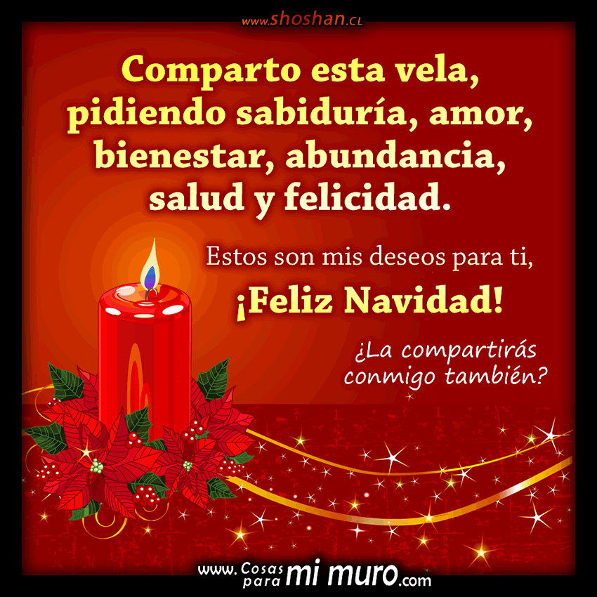 Para ti, esta vela de Navidad